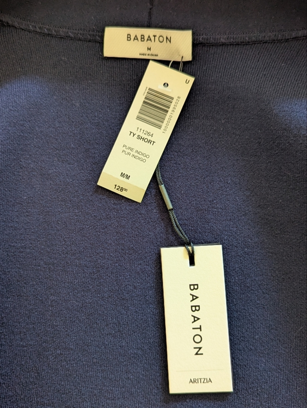 Babaton Aritzia Ty Short Indigo Belted Cardigan - Picture 5 of 8